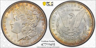 1887 $1 MS65