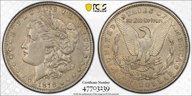 1878 7TF $1 Reverse of 1879 N1