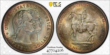 1900 $1 Lafayette MS66+