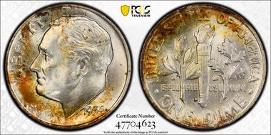 1954-D 10C MS67+ FB