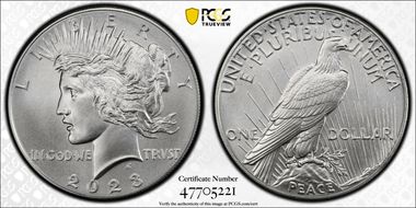 2023 $1 Peace Dollar MS70