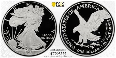 2022-W  $1 Silver Eagle PR70DCAM