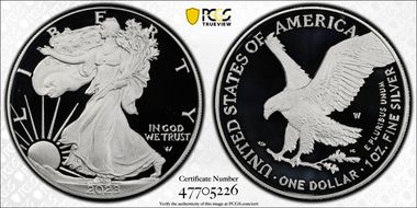 2023-W $1 Silver Eagle PR70DCAM