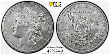 2021-O Privy $1 Morgan Dollar 100th Anniversary MS70