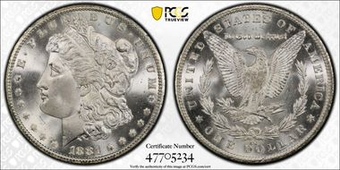 1881-CC $1 MS67+ 