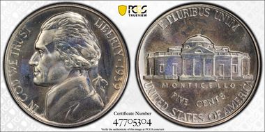 1939 5C Reverse of 1938 PR66