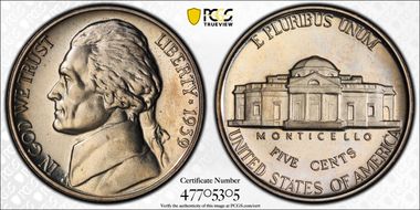 1939 5C Reverse of 1940 PR66