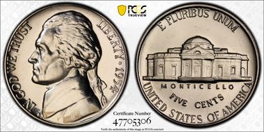 1954 5C Re-Engraved Obv Design FS-401 PR66