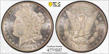 1879-S $1 VAM 6, Reverse of 1878 MS61