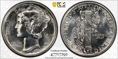 1941-S 10C MS67FB PL