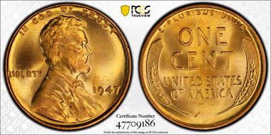 1947 1C MS67RD