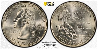 2009-P 25C U.S. Virgin Islands MS68