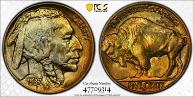 1937-D 5C MS67+