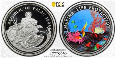 1994 $5 KM-6 Ocean Scene PR69DCAM