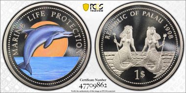 1998 $1 KM-25 Dolphin PR70DCAM