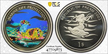 2003 $1 KM-67 Two Glitter Fish PR68DCAM