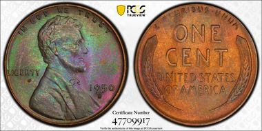 1950-D 1C MS65BN