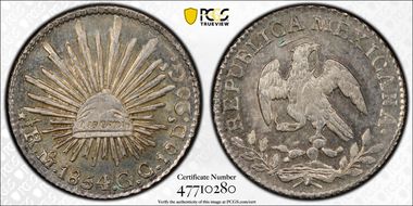 1854-Mo GC 1/2 R MS65