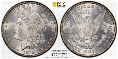 1878 8TF $1 VAM 22 Polished LIB MS65