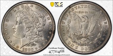 1880 $1 MS62