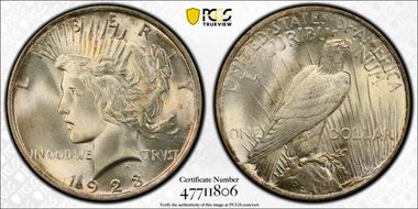 1923 $1 MS67+
