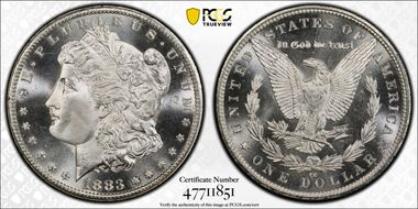 1883-CC $1 MS67PL