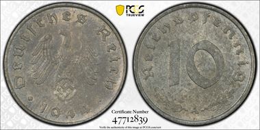 1944-A 10 Pfg J-371 MS64