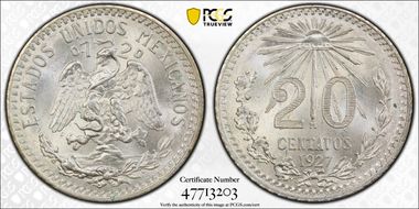 1927-M 20C MS66