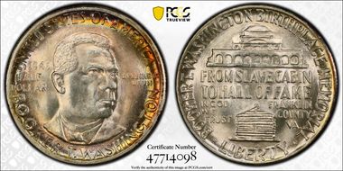 1946-D 50C Booker T. Washington MS66