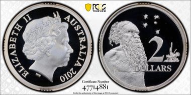 2010 $2 Silver PR69DCAM