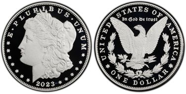 2023-S $1 Morgan Dollar First Strike PR70DCAM