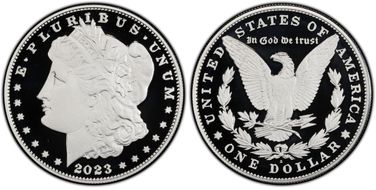 2023-S $1 Morgan Dollar First Strike PR70DCAM