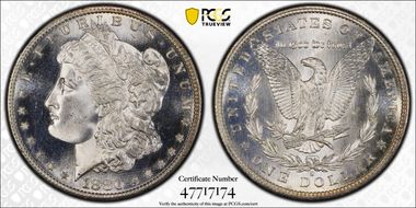1880-S $1 MS67+