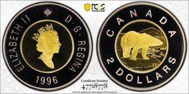 1996 $2 PR69DCAM