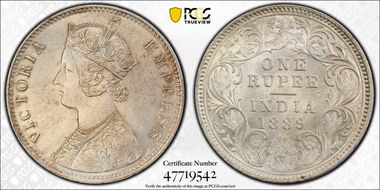 1889-C Rupee SW-6.109 MS63