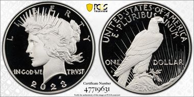 2023-S $1 Peace Dollar First Strike PR69DCAM
