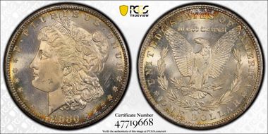 1880-S $1 MS67+