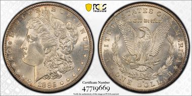 1882-S $1 MS65