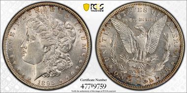 1895-O $1 AU58