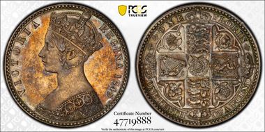 1849 Florin S-3890 MS62