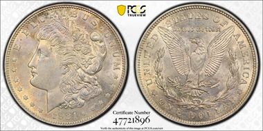 1921 $1 Morgan MS62