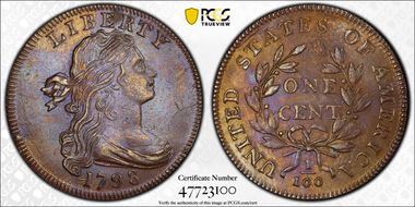 1798 1C S-161 MS63BN