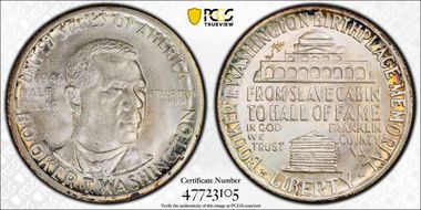 1946 50C Booker T. Washington MS66