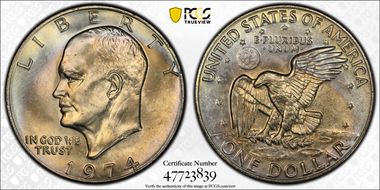 1974 $1 MS66