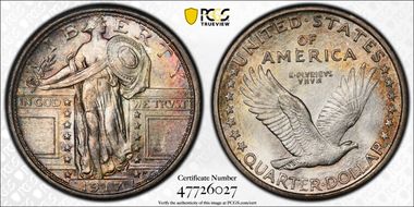 1917-D 25C Type 1 MS67FH