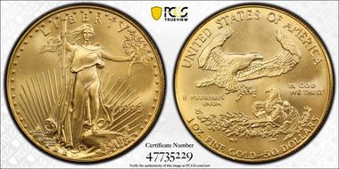 1993 $50 Gold Eagle MS69
