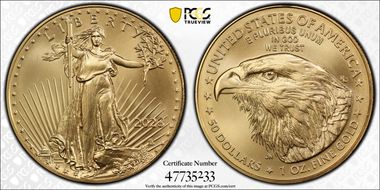 2023 $50 Gold Eagle MS70