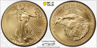 2023 $50 Gold Eagle MS70