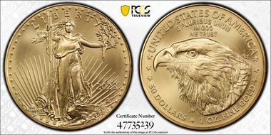 2023 $50 Gold Eagle MS69