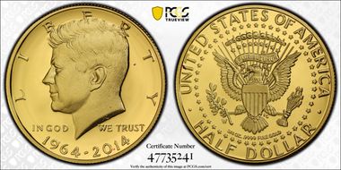 2014-W 50C Gold JFK 50th Anniversary PR69DCAM